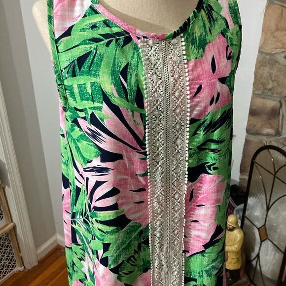 PEACH LOVE California Floral Sleeveless Dress / SZ SMALL - Picture 2 of 7